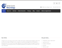 Tablet Screenshot of ocneurologyinc.com